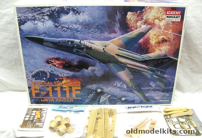 Academy 1/48 F-111F Libya Raider + Verlinden & Eduard Details + Xtra Parts AB + Xtra Parts Flaps and Slats + Highflight GBU-28 Bombs, 1675 plastic model kit